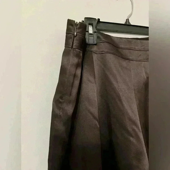 Talbots 100% Silk Chocolate Color Dress Pants Size 12 - Picture 2 of 10